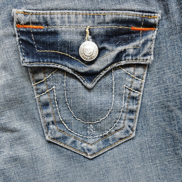 TRUE RELIGION Joey Twisted Seam Flare Jeans 28 - Picture 5 of 7